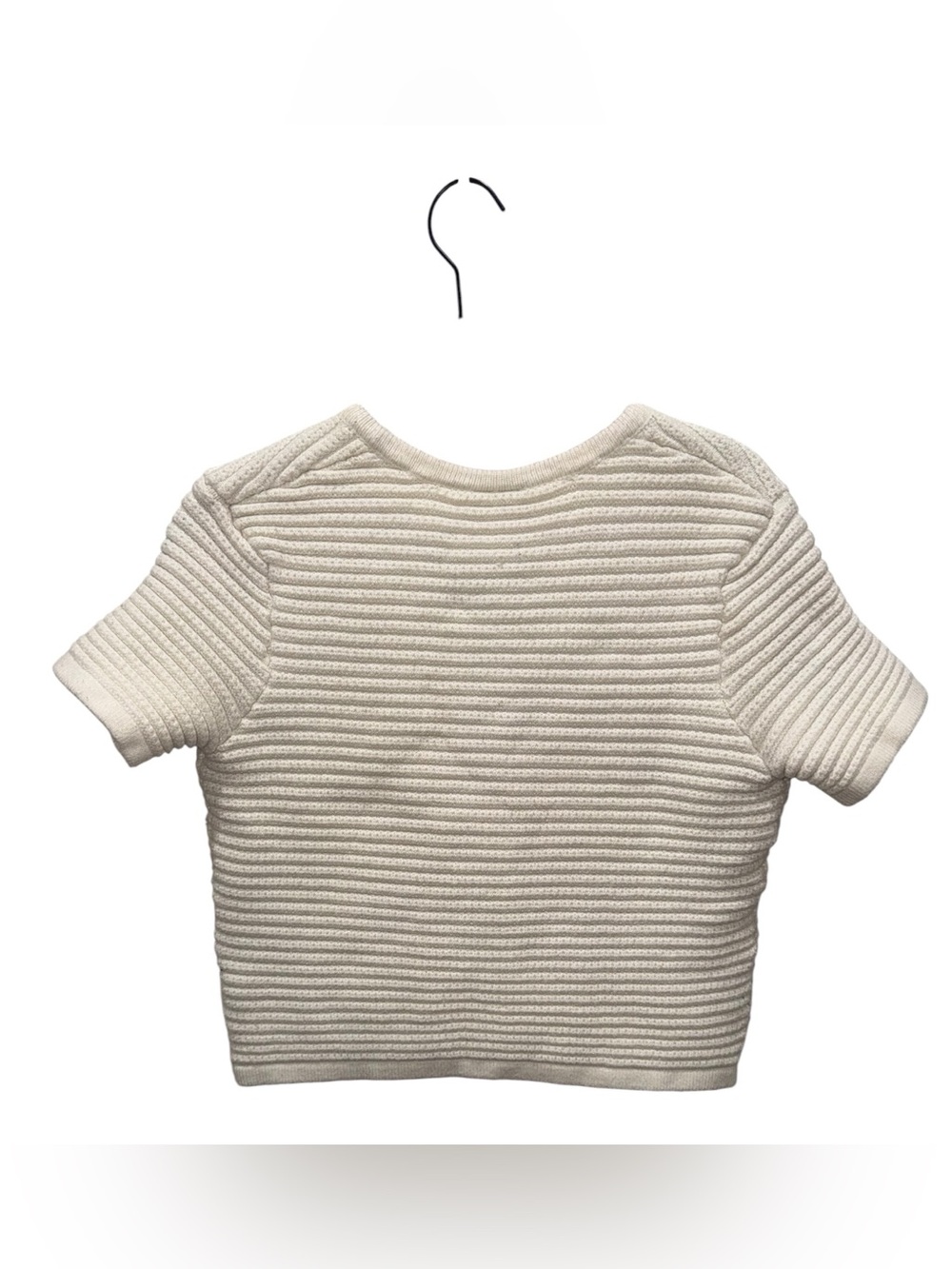 Anthropologie Joie Beige Textured Knit Button Front Sweater Top Medium capsule - Picture 4 of 6